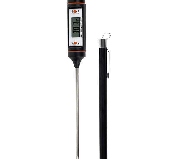 Thermomètre digital à sonde inox avec capuchon de protection – Réf. 1625