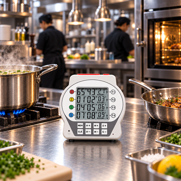 Minuteur à quatre temps STIL 4873 dans une cuisine professionnelle