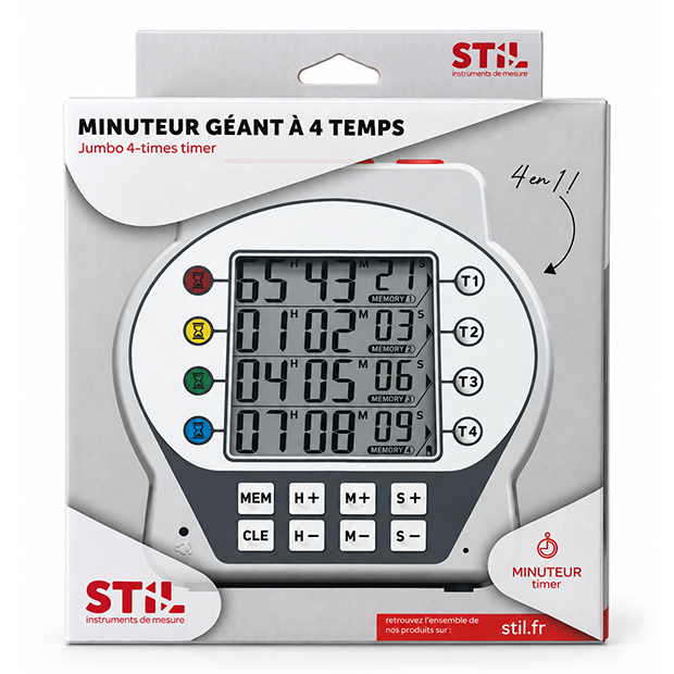 Packaging du minuteur géant à 4 temps STIL 4873