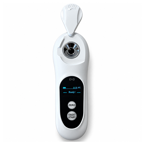 Réfractomètre digital STIL 4817 avec clapet ouvert montrant le prisme de mesure